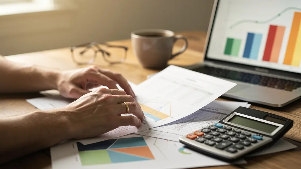 Bureau avec documents administratifs et calculatrice pour montage dossier aides rénovation